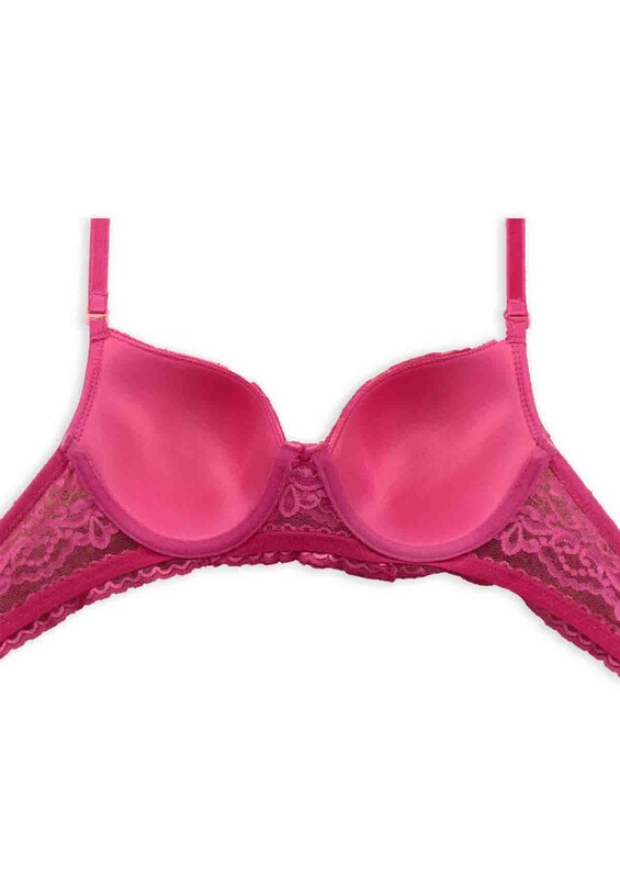 My Roses Laced Unsupported Bra Set | Pink - Thumbnail