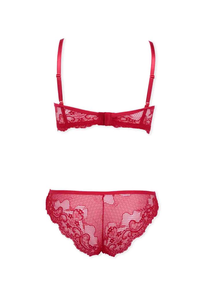 Pinx Unsupported Bra Set 10100 | Red