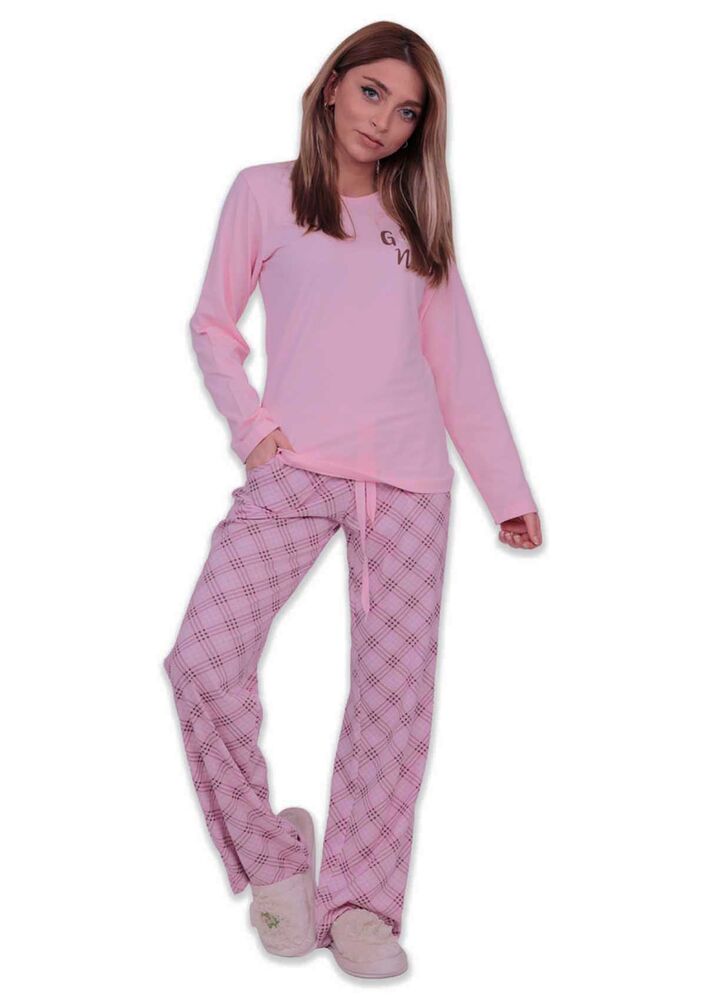 Aydoğan Modal Long Sleeve Woman Pajama Set 4430 | Pink