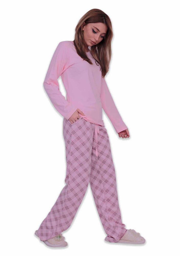 Aydoğan Modal Long Sleeve Woman Pajama Set 4430 | Pink