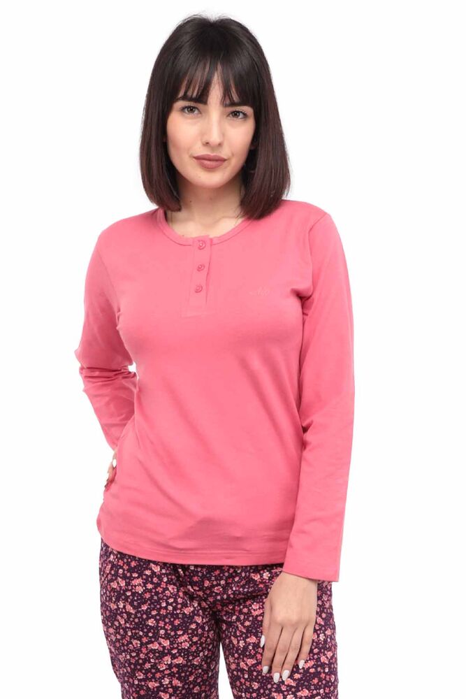 Aydoğan Modal Long Sleeved Woman Pajama Set 4429 | Pink