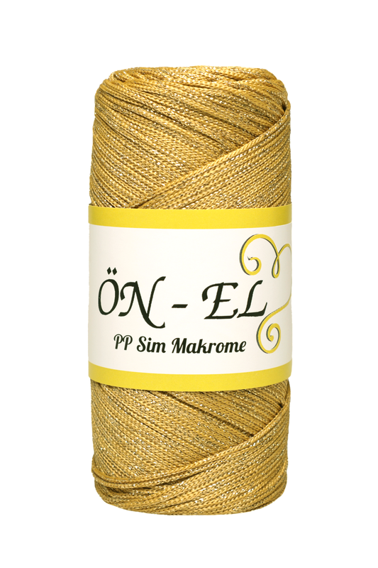 ÖNEL - Önel Simli Makrome İpi | Gold