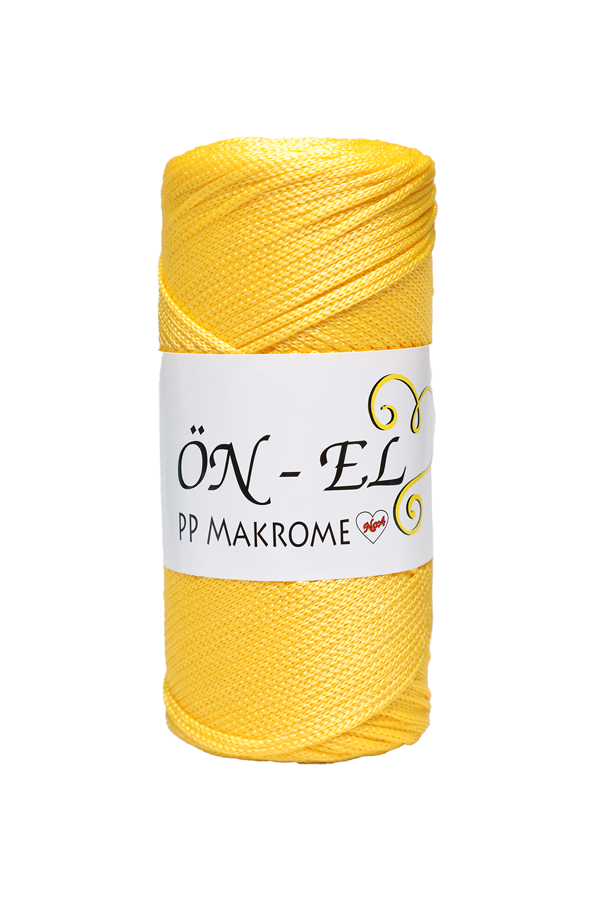Önel Polyester Makrome İpi 200 gr. | Sarı