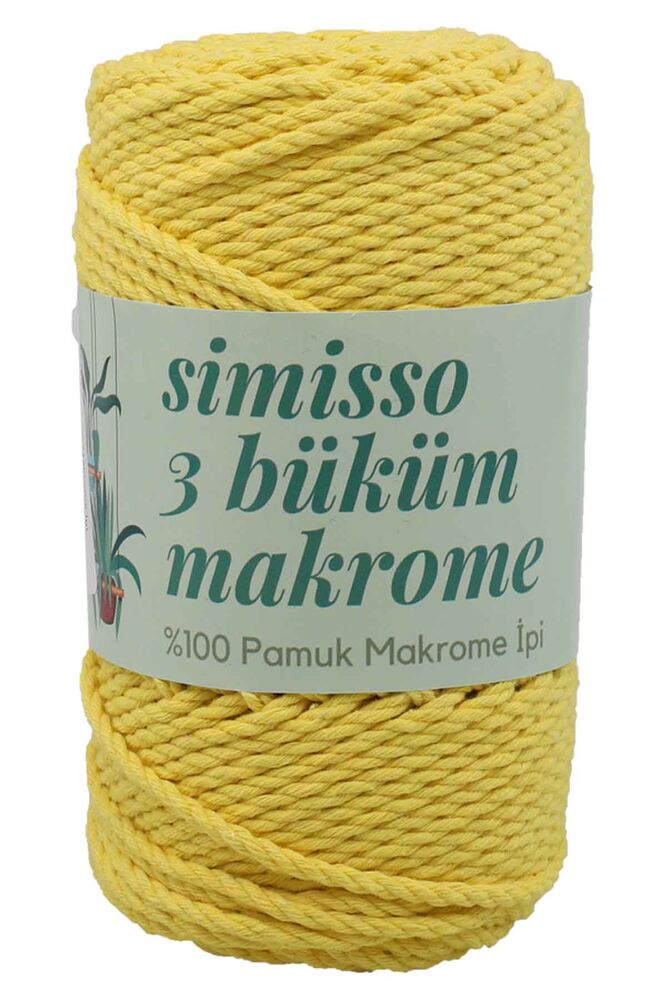 3 Twisted Cotton Macrame Simisso 250gr.| 1135