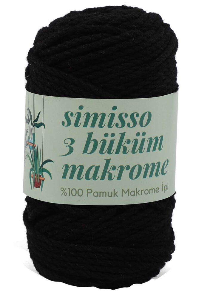 3 Twisted Cotton Macrame Simisso 250gr.| 1138