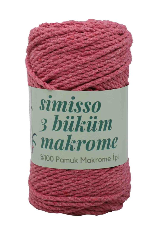 3 Twisted Cotton Macrame Simisso 250gr.| Pink