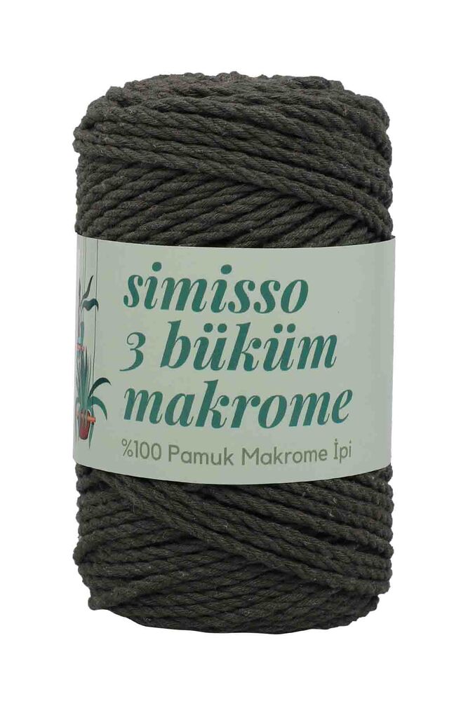 3 Twisted Cotton Macrame Simisso 250gr.| Khaki
