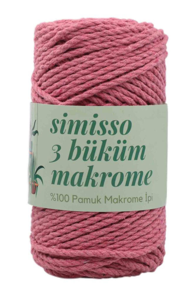 3 Twisted Cotton Macrame Simisso 250gr.|Light pink