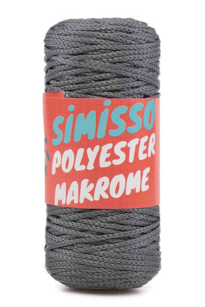 Polyester Macrame Cord 100 gr|Dark grey