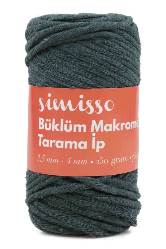 SİMİSSO - Twisted Macrame Simisso|Dark green