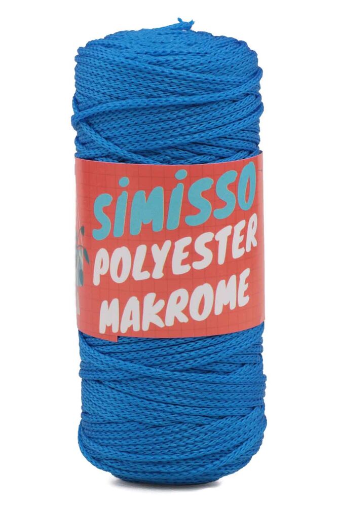 Polyester Macrame Cord 100 gr|Blue sax