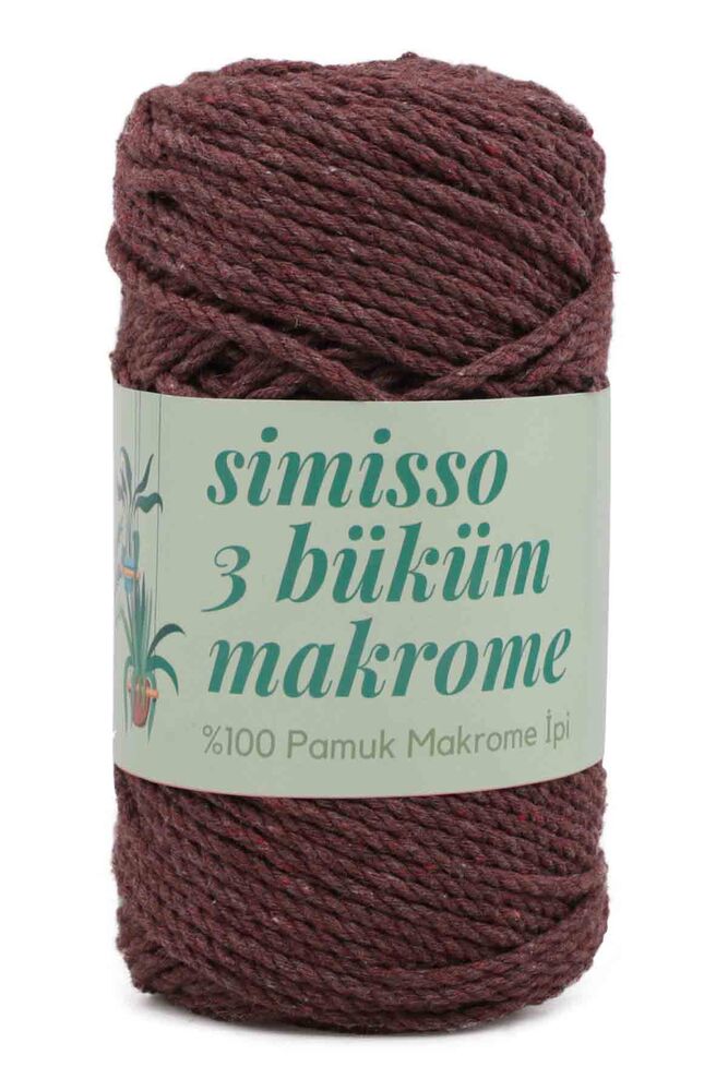 3 Twisted Cotton Macrame Simisso 250gr.| Brown