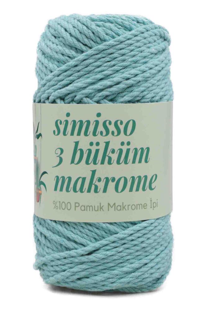3 Twisted Cotton Macrame Simisso 250gr.| Mint