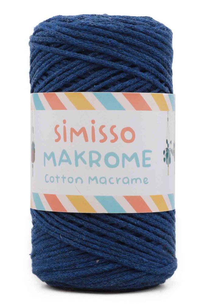 Cotton Macrame Cord 100 gr|Blue Sax
