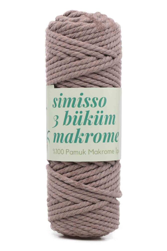 3 Twisted Cotton Macrame Simisso 250gr.| Mink 303