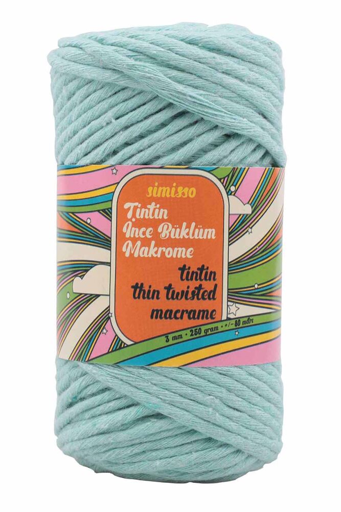 Twisted Macrame Simisso Tintin 250 gr 3 mm|Water green