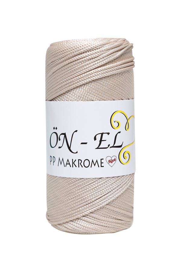 Önel Polyester Makrome İpi 200 gr. | Açık Bej