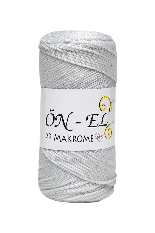 ÖNEL - Önel Polyester Makrome İpi 200 gr. | Açık Gri