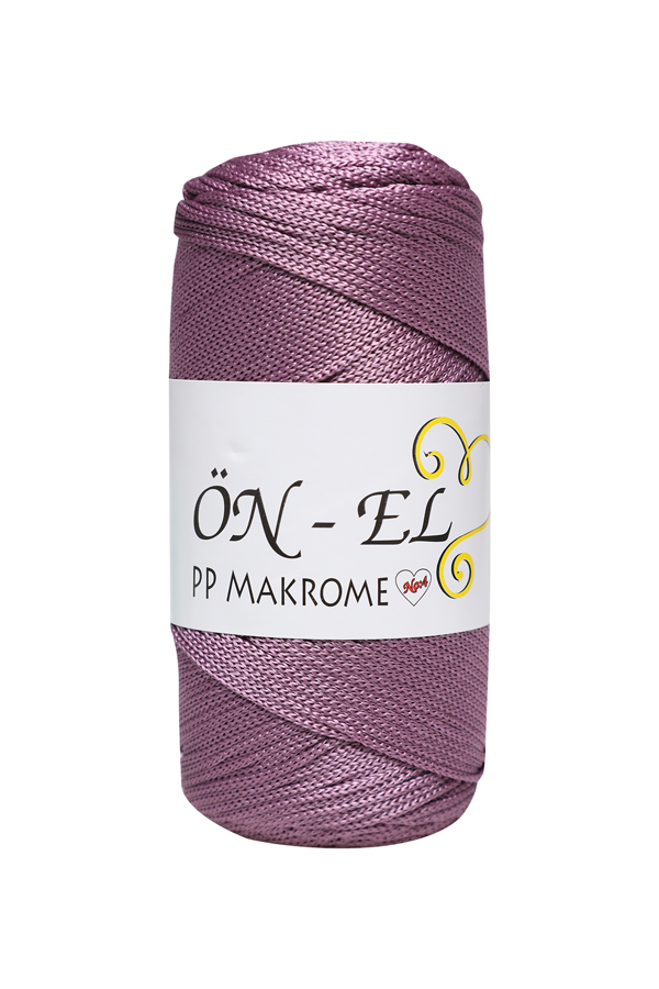 Önel Polyester Makrome İpi 200 gr. | Açık Mürdüm