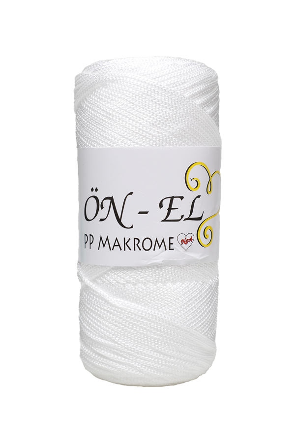 Önel Polyester Makrome İpi 200 gr. | Beyaz