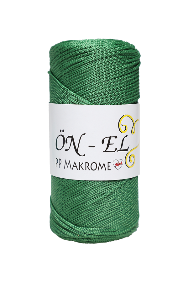 Önel Polyester Makrome İpi 200 gr. | Çimen Yeşili