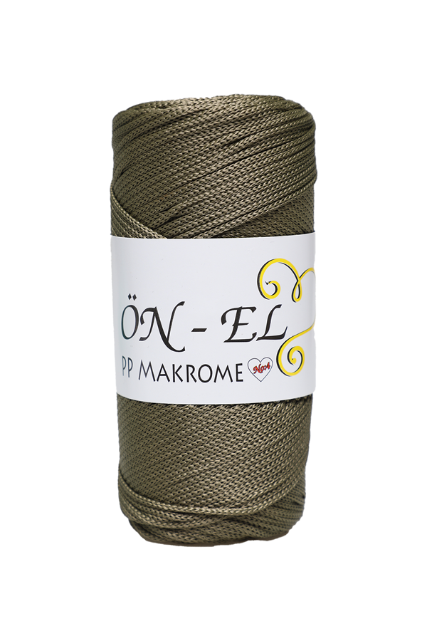 Önel Polyester Makrome İpi 200 gr. | Haki