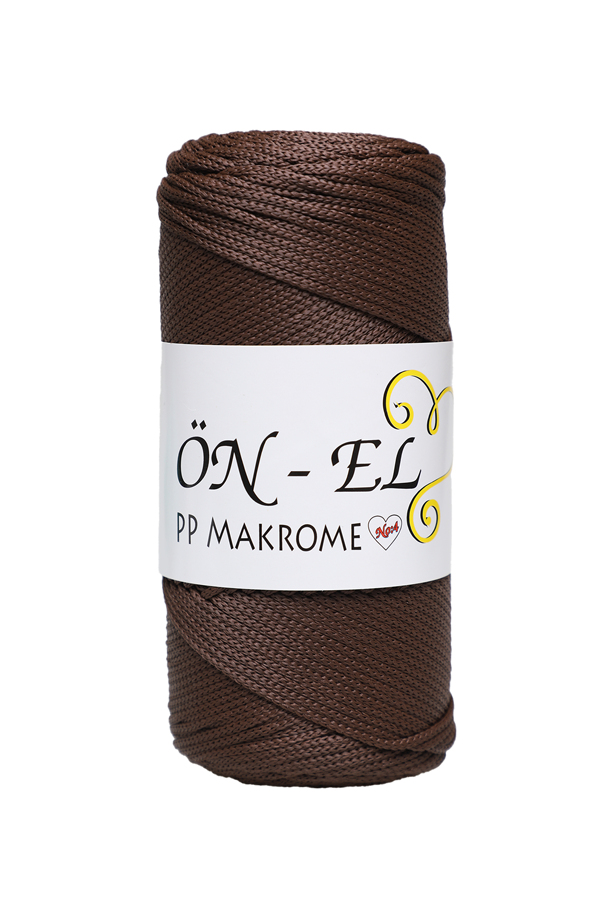 Önel Polyester Makrome İpi 200 gr. | Kahverengi