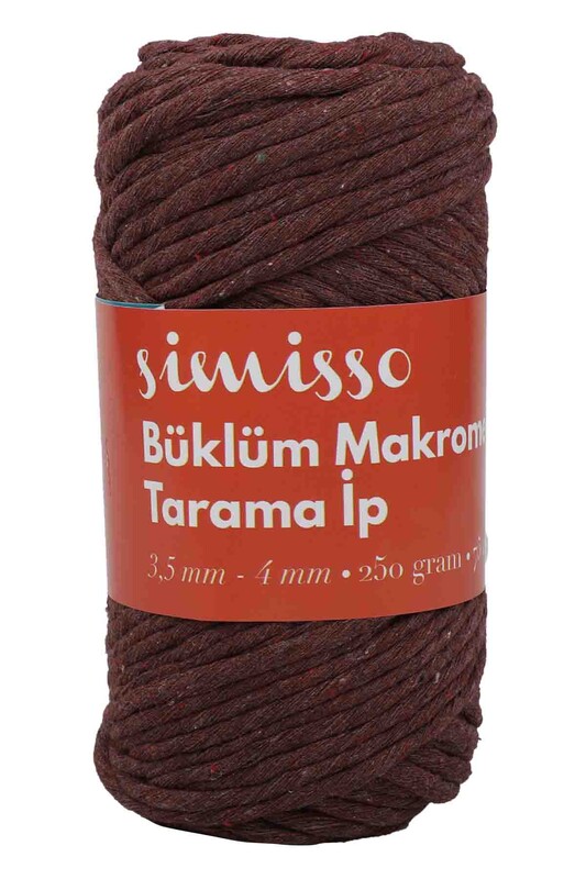 SİMİSSO - Simisso Tarama Makrome İpi | Kahverengi
