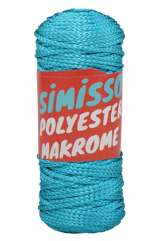 SİMİSSO - Polyester Makrome İpi 100 gr | Turkuaz