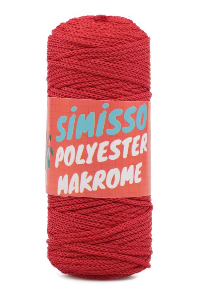 Polyester Makrome İpi 100 gr | Kırmızı