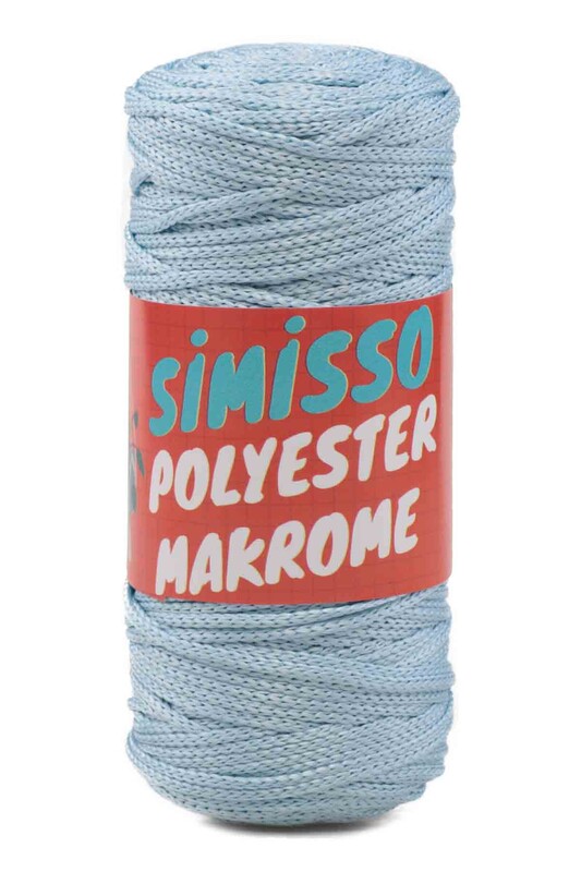 SİMİSSO - Polyester Makrome İpi 100 gr | Bebe Mavi