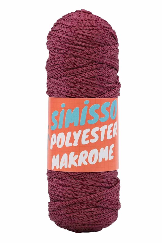 SİMİSSO - Polyester Makrome İpi 100 gr | Vişne