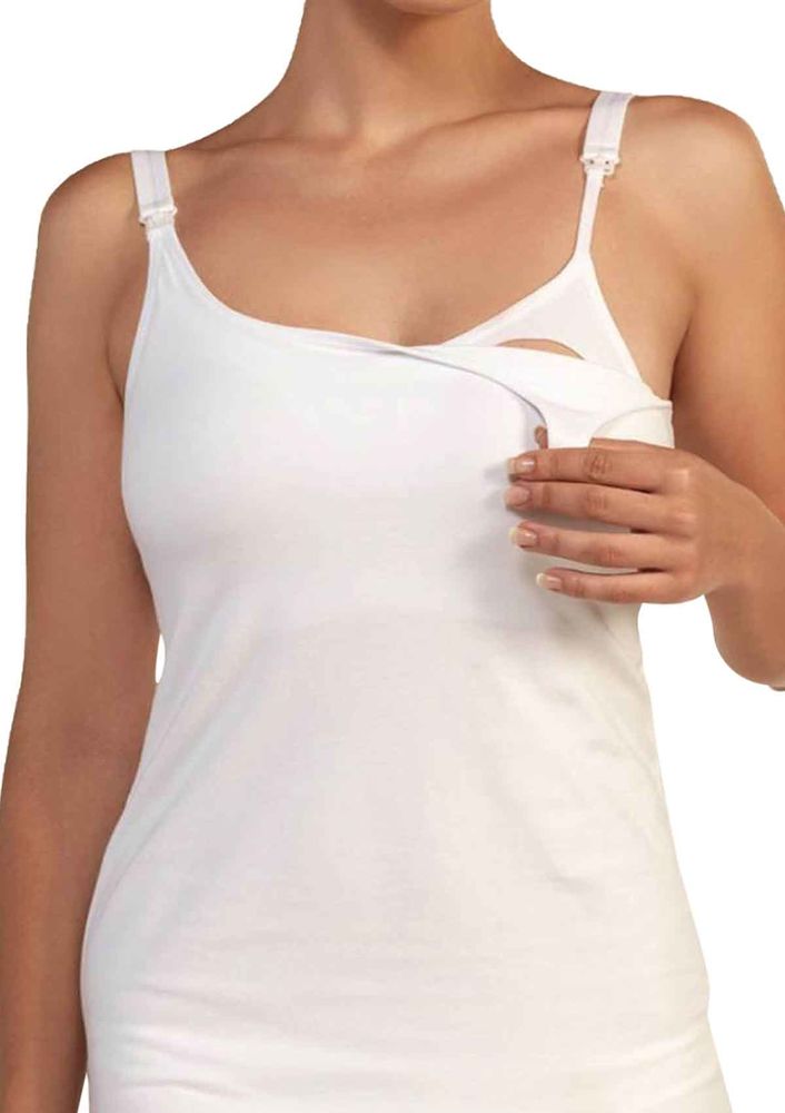 Strappy Breast Feeding Undershirt 620 | White