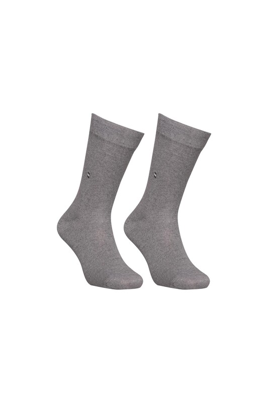 ADONTE - Erkek Düz Soket Çorap | Gri