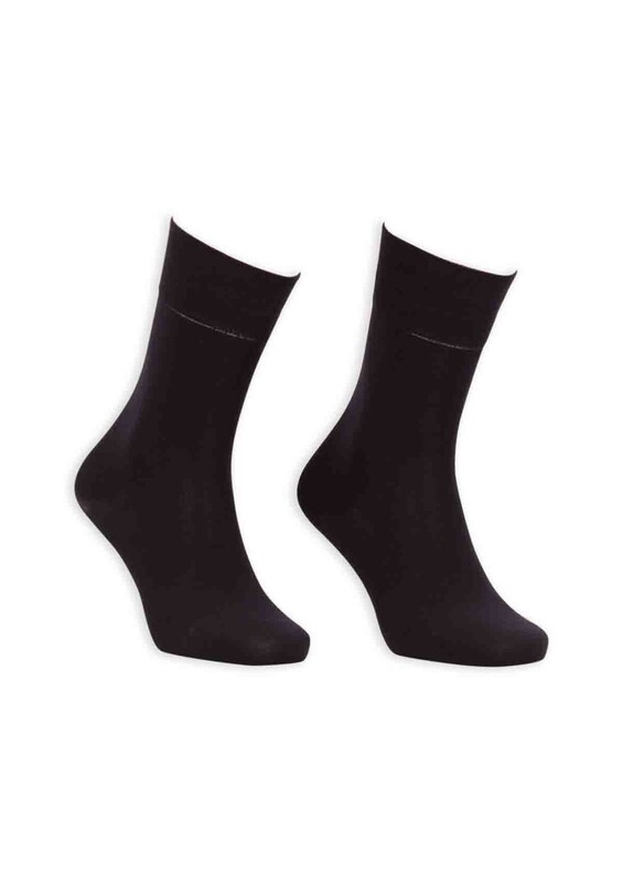 Bordo - Bordeaux Bamboo Seamless Man Socks GBK1001 | Black