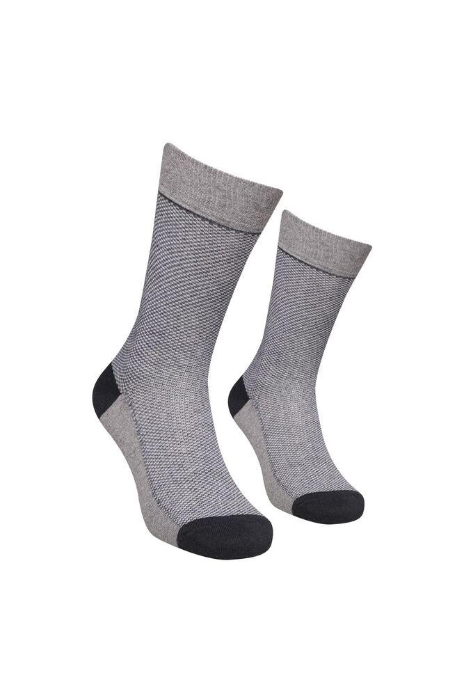Man Chackered Short Socks | Gray Ultramarine