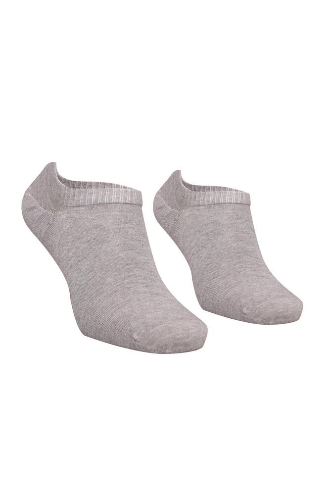Man Plain Sneakers Socks | Gray