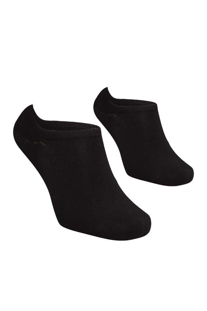Man Plain Sneakers Socks | Black