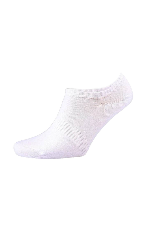 MOSAİC - Man Sneakers Plain Socks 6010 | White