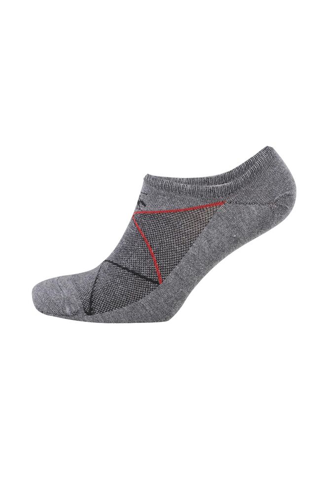 Man Bamboo Sneakers Patterned Socks 10815 | Dark Gray