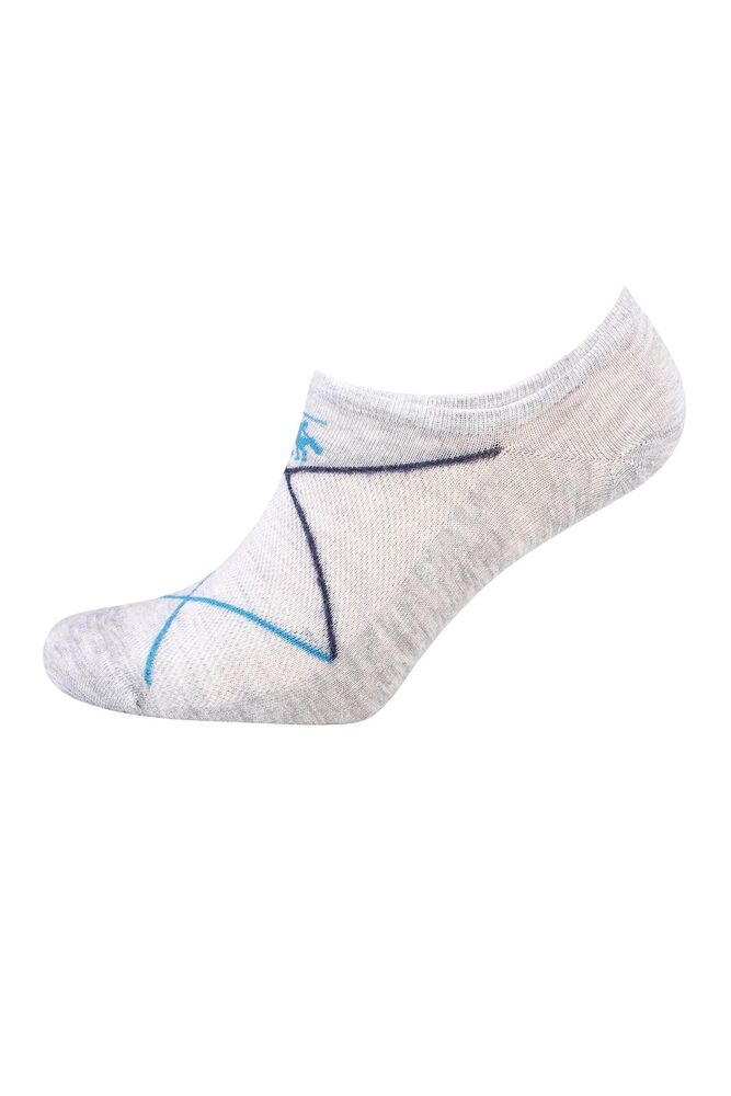 Man Bamboo Sneakers Patterned Socks 10815 | Gray