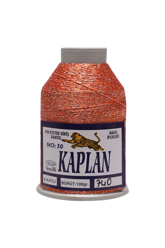 KAPLAN - Kaplan Simli Nakış İpi 6 Kat 50 No 100 gr. | 740