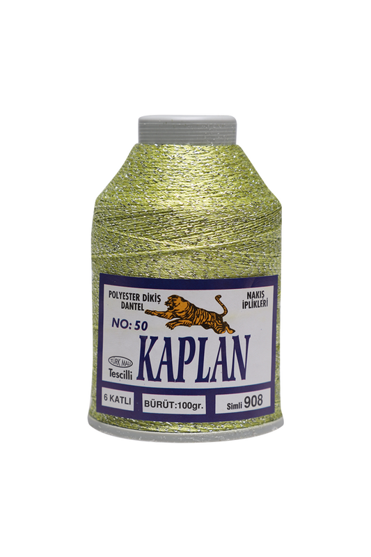 KAPLAN - Kaplan Simli Nakış İpi 6 Kat 50 No 100 gr. | 908