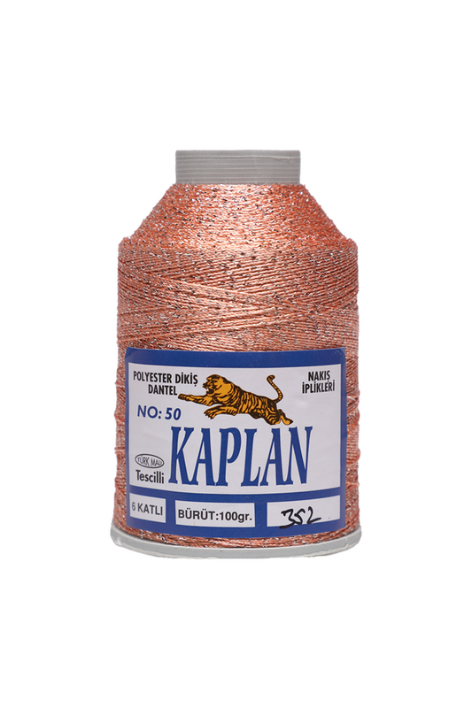 KAPLAN - Kaplan Simli Nakış İpi 6 Kat 50 No 100 gr. | 352
