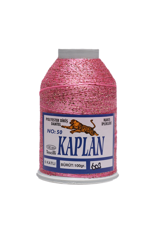 KAPLAN - Kaplan Simli Nakış İpi 6 Kat 50 No 100 gr. | 603