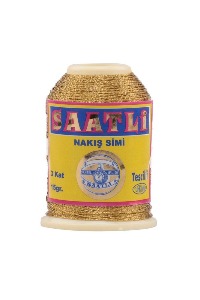 Polyester Nakış Simi 3 Kat 15 gr.5 li Gold