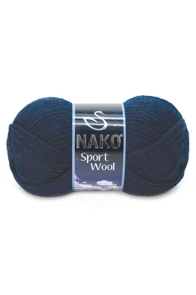 Пряжа Nako Sport Wool 100гр./синий 3088