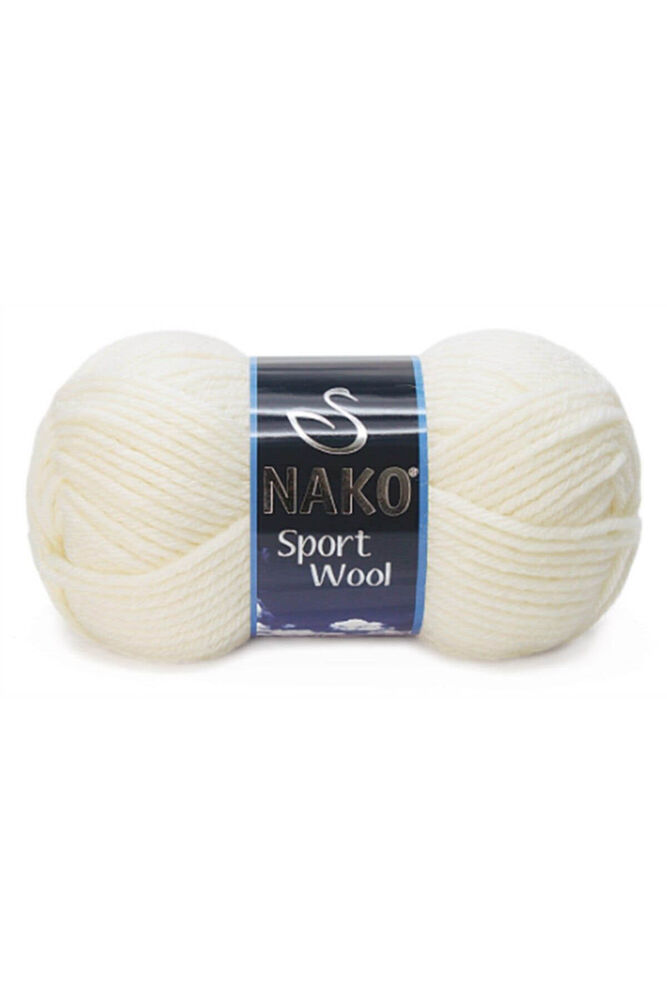Пряжа Nako Sport Wool 100гр./экрю 300