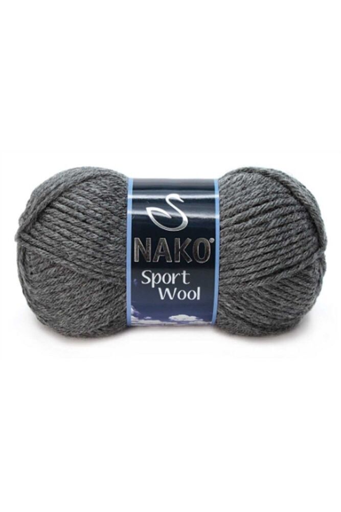 Пряжа Nako Sport Wool 100гр./тёмно-серый 193