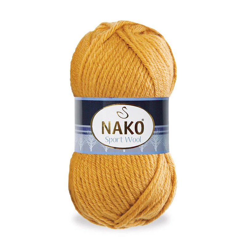 NAKO - Nako Sport Wool El Örgü İpi Hardal 10129